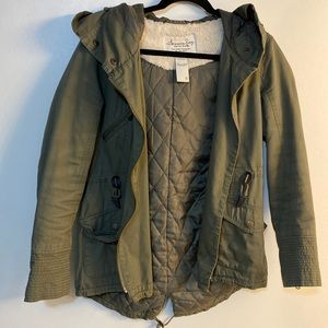 Army green fall jacket